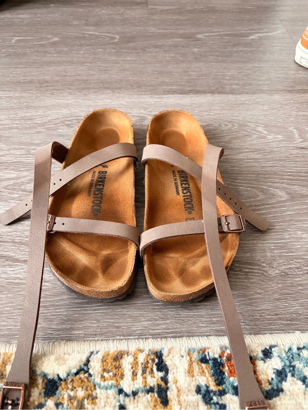 Birkenstock woman’s Brown Double-Strap Sandals